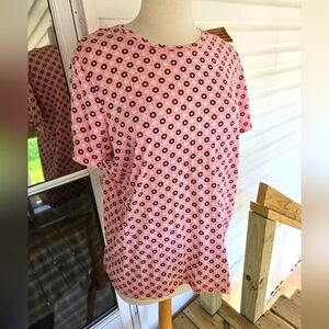 Lands 3nd Pink Patterned Women's Top 283